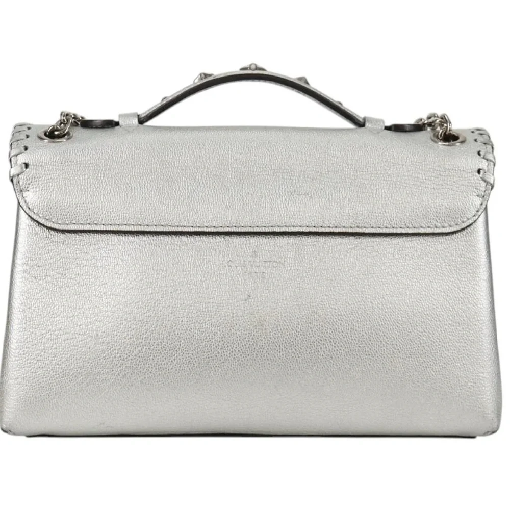 Louis Vuitton Cuir Plume Ecume Very Chain Bag Argent silver 3 way bag